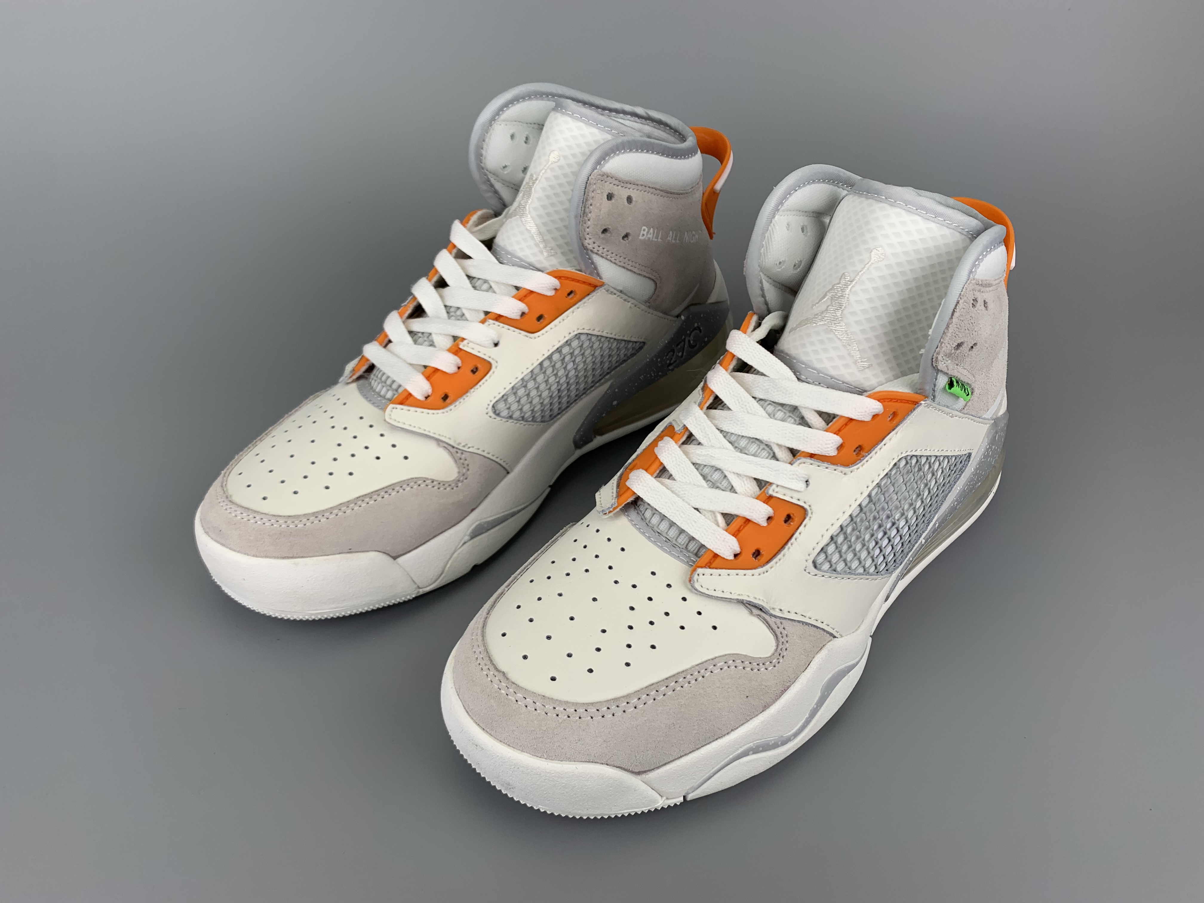 New Jordan Mars 270 Grey White Orange - Click Image to Close